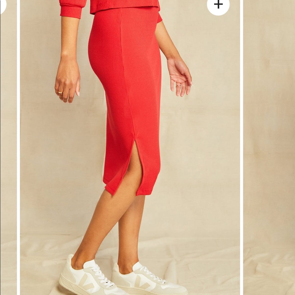 Amour vert midi skirt